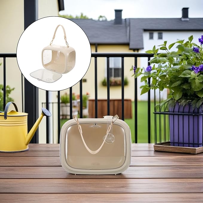 UPKOCH Portable Parrot Travel Cage and Small Bird Carrier Bag with Handle, Breathable Lightweight Outdoor Bird Carrier for Parakeets, Cockatiels, and Lovebirds