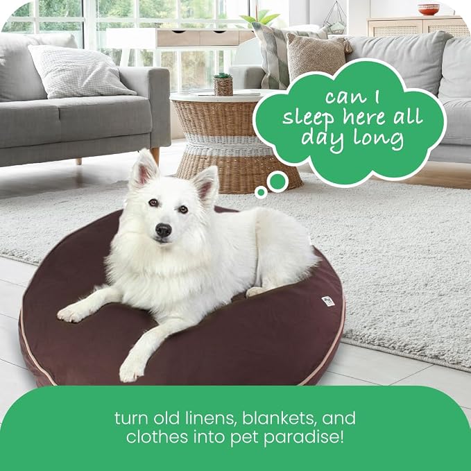 Molly Mutt Dog Bed Cover - Landslide Print - Measures 42” x 5’’ - 100% Cotton - Durable - Breathable - Sustainable - Machine Washable Dog Bed Cover