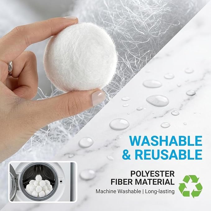 MAQIHAN 50PCS Pool Filter Balls - Sand Filter Ball, Aquarium Filter Media | Reusable Poly Filter Balls for Pool Robots & Water Tank, Sand Filter Pump Systems Accessories, Swimming Pool Cleaning, White