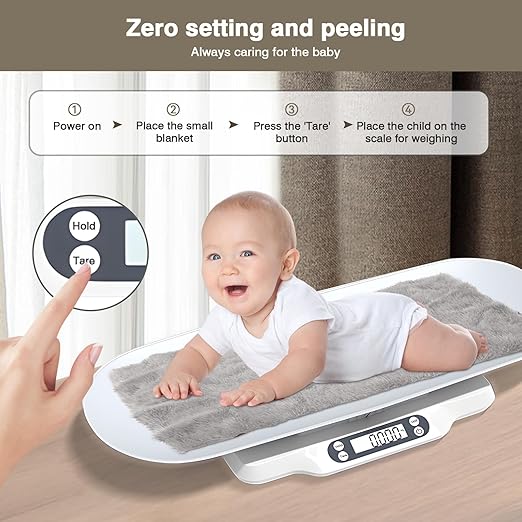 Pet Scale for Cats and Puppy,Baby Weighing Scale,Digital Scale with 2 Tray and Cat Scratcher,Up to 66 Lbs,Multiple Weighing Scale for Small Animals,Cats, Dogs