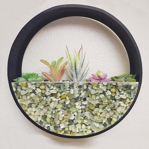 GASPRO 2.5 Pound Pebbles for Indoor Plants, 3/8 Inch Decorative Pebbles for Bamboo, Vase, Succulents, Highly Polished and Smooth Surface, Jade