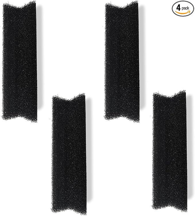 COOSPIDER Aquarium Filter Replacement Filters Sponge for CTUV-H6F & JUP-01S, 4 Pack