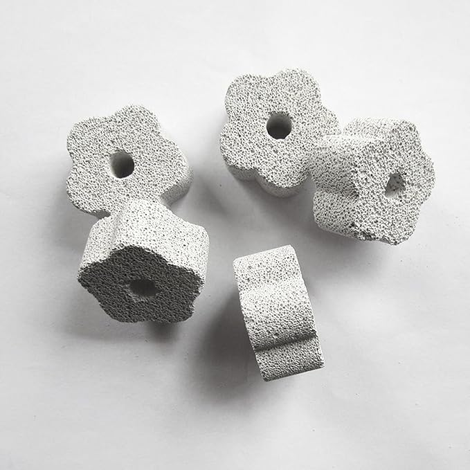 8 Pack Lava Block Chew Toy Small Pet Animal Lava Bites Chews Toy Teeth Grinding Stone Mineral Calcium Block for Chinchilla Hamster Parrot Chinchillas Rabbit Guinea Pig Gerbil Mouse Squirrels