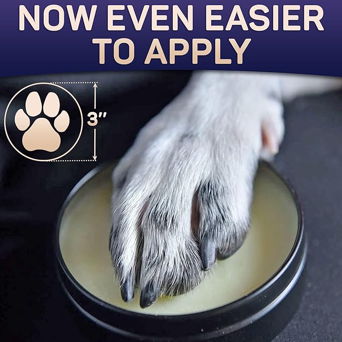 Natural Dog Paw Balm, Dog Paw Protection for Hot Pavement, Wax for Dry Paws & Nose, Canine Moisturizer for Cracked Paws, Cream Butter for Cat and Dogs (5 OZ)