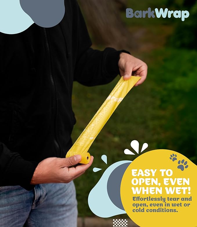 Biodegradable Compostable Dog Poop Bags Rolls – 240 Bag Extra Thick Plant Based Leak-Proof Dog Waste Bags, Easy Open, Certified Home Compostable Earth Friendly 10% To Charity