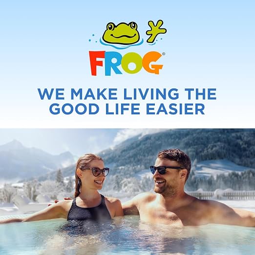 FROG Test Strips for Pools and Hot Tubs - Test Strip with Accurate Indicator for Free Chlorine or Bromine Levels, pH, Total Alkalinity and Total Hardness - Easy Water Testing - 50 Test Strips