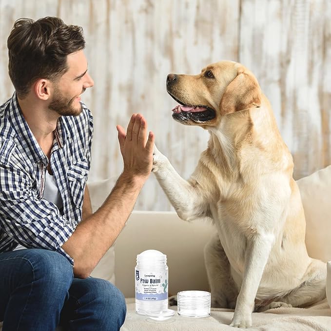 Leopong Dog Paw Care Kit- Paw Cleaner and Balm for Pet Foot Washer Care (1 Pack Dog Balm)