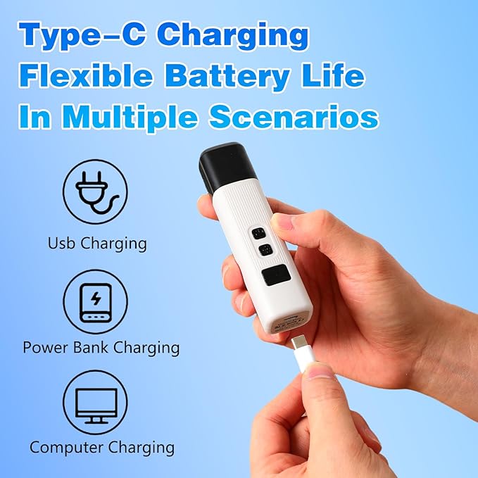 Cat Nail,2-Speed Electric Pet Nail Grinder, Safe Cut Cat Nail Trimmer Rechargeable Dog Nail Clippers with Light, Cat Nail Claw Clippers,Low-Vibration Ultra-Quiet for All Cats &Dogs (White)