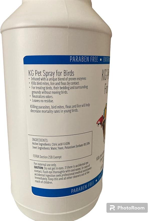 KG Pet Spray for Birds - Ready to Use Formula 32oz