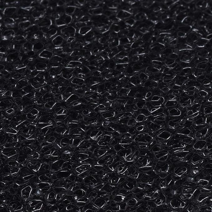 Aquarium Filter Foam Sponges Pad, 2 Pieces, 9x9x1 Inch | Fish Tank Bio Sponge Coarse Sheet Filter Media Pad, Cut-to-Size Foam for Pet Filters