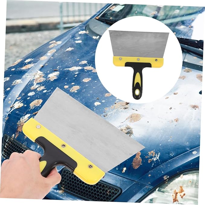 BESPORTBLE Guano Cleaning Scraper Bird Cage Cleaning Tool Stainless Steel Bird Droppings Remover