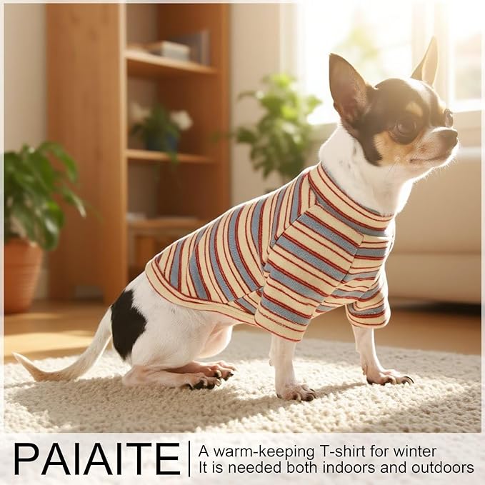 Stylish Striped Block Dog Shirt, Comfortable, Breathable, and Wrinkle-Resistant. Perfect Apparel for Small, Medium, & Large Dogs, a Must-Have for Pet Lovers XXL