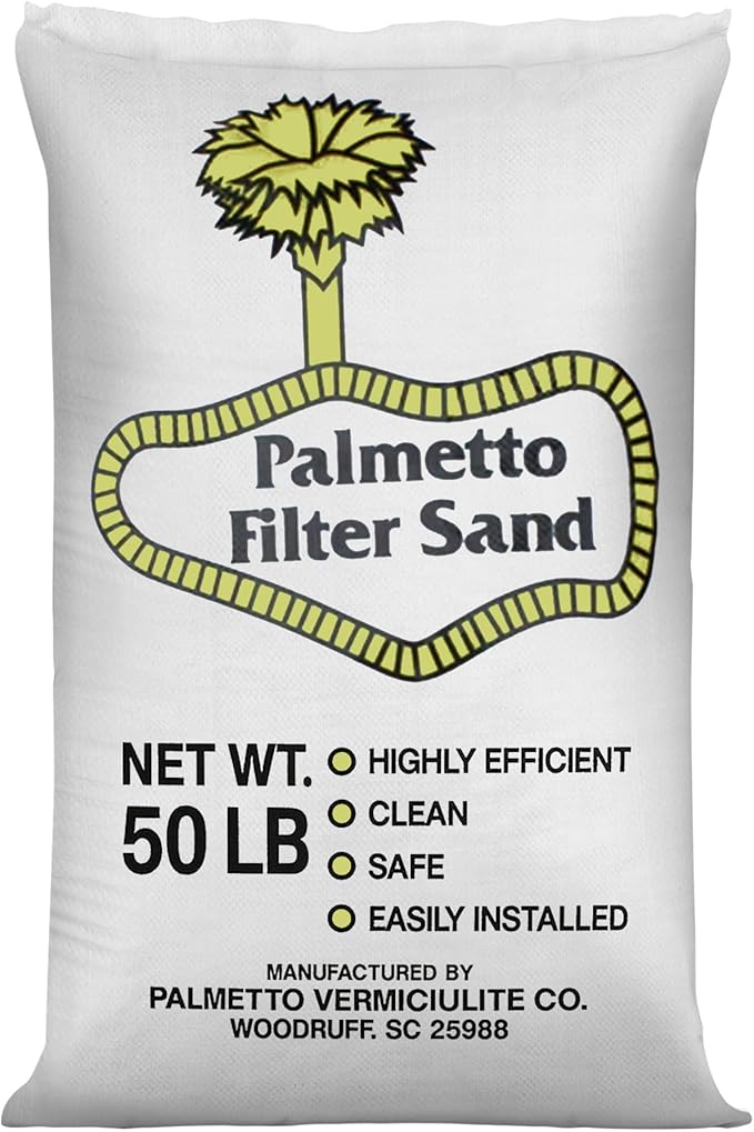 10 Pack Pool Filter Sand, Clean and Clear Water, Natural Sand for Residential and Commercial Pool Sand Filter Pumps, 50 Pound