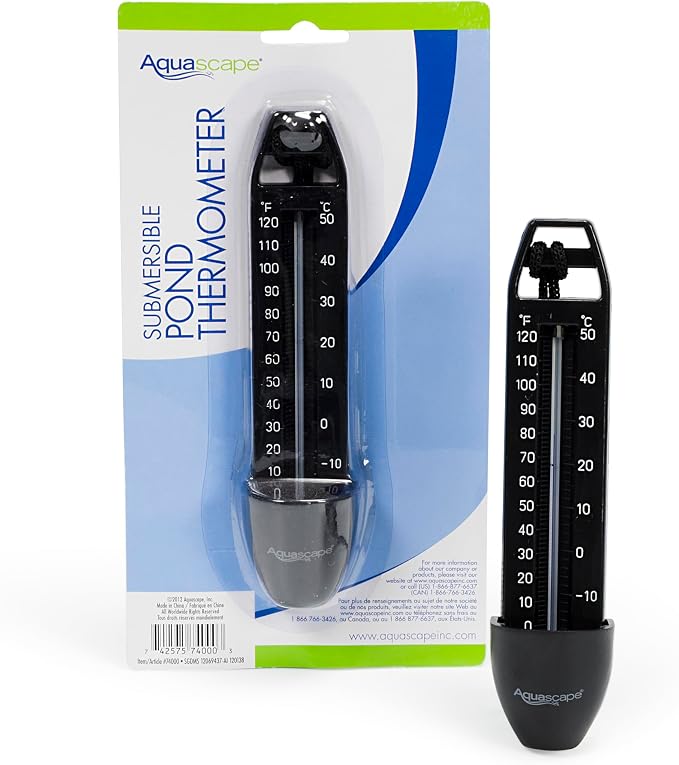 Aquascape Submersible Pond Thermometer, Black, 74000