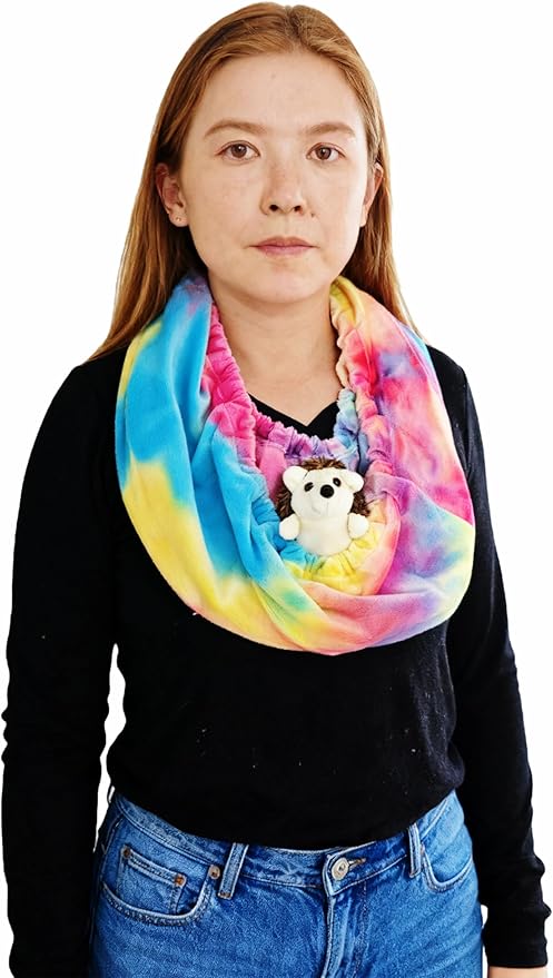 Hedgehog Bonding Scarf Hedgehog Cuddle Sack Snuggle Fleece Pouch for Sugar Glider Guinea Pig Travel Sling Carrier Bag