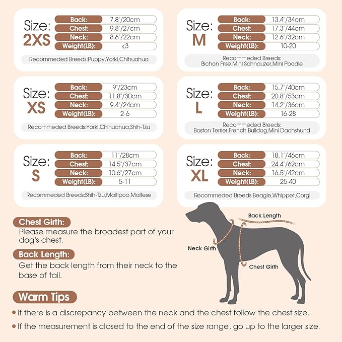 Dog Sweater Dress Plaid Knitwear for Small Medium Dogs Warm Puppy Pet Turtleneck Stretch Pullover Cute Fall Winter Vest Clothes with Leash Hole for Christmas (Coffee, S)
