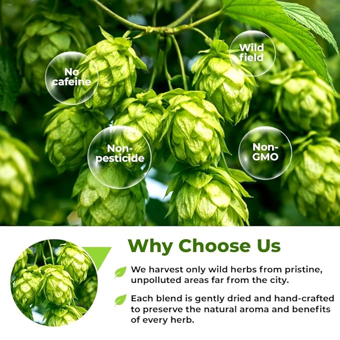 4 oz. Hops Herb Dried Tea Hops Flowers Herbal (Humulus Lupulus L.) - 113 Gramm Herb Tea Lupulo Entero