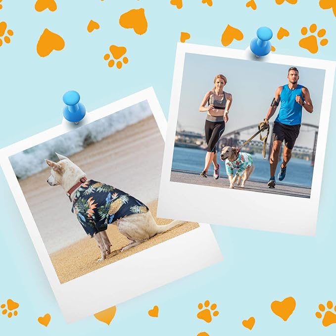 Weewooday 4 Pieces Small Pet Summer T-Shirts Hawaii Style Floral Pet Dog Shirt Breathable Cool Clothes Beach Seaside Puppy Sweatshirt for Puppy(Floral Style,Small)