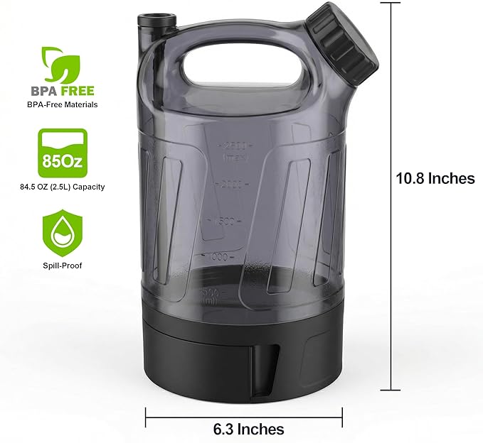Portable Dog Travel Water Bottle 84 oz, Dog Camping Hiking Walking Beach Park Outdoor Essentials, Large Dog Water Bottle Bowl Dispenser, Leak Proof Pet Water Bottle for Dogs,
