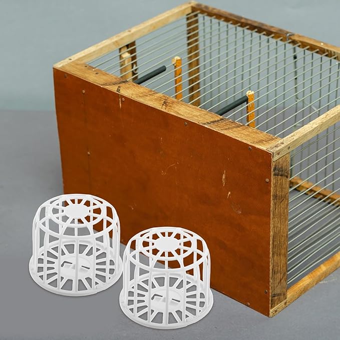 Abaodam 4pcs Plastic Bird Nest Boxes for Finch Breeding Canary Cage Bird Hut Cage Accessories Breeding Nesting Material Storage Baskets for Parrot Pet Supplies