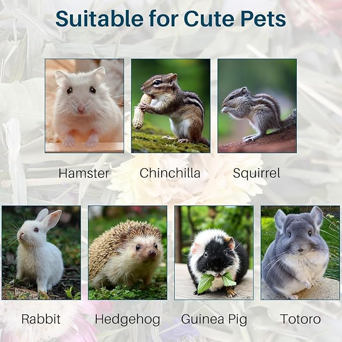 RAINFLOW 150G Hamster Bedding - Hamster Flowers & Herbs Hamster Bedding Dwarf Hamster Bedding Gerbil Bedding Robo Hamster Bedding Katy Hamster Bedding Hamster Habitat Decor Hamster Forage