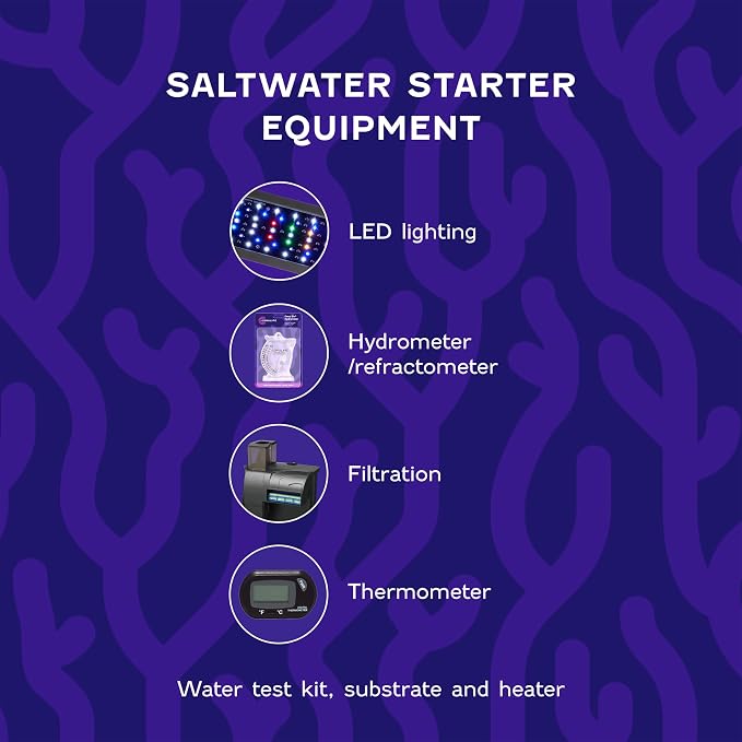 Coralife Aquarium Fish Tank Marine Salt Water DC-Controlled Variable Speed Square Protein Skimmer, Up To 150 Gallons
