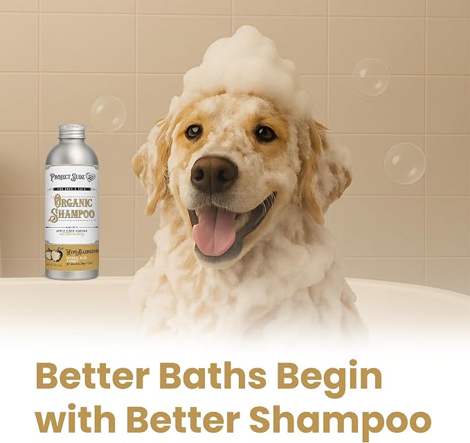 Project Sudz Hypoallergenic Dog Shampoo – Oatmeal & Honey | Extra Gentle, Unscented Pet Shampoo for Sensitive Skin | Safe for Puppies, Eco-Friendly & Made in USA