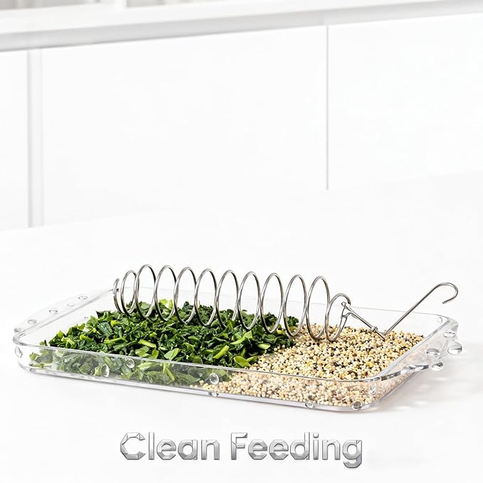 1 Pack Millet Spray Holder for Parrots, Parakeet Snack Stick Feeder, Natural Millet & Crunch Bar Station for Birds, Includes Cuttlebone and Calcium Block for Active Beak Chewing and Play Exercise