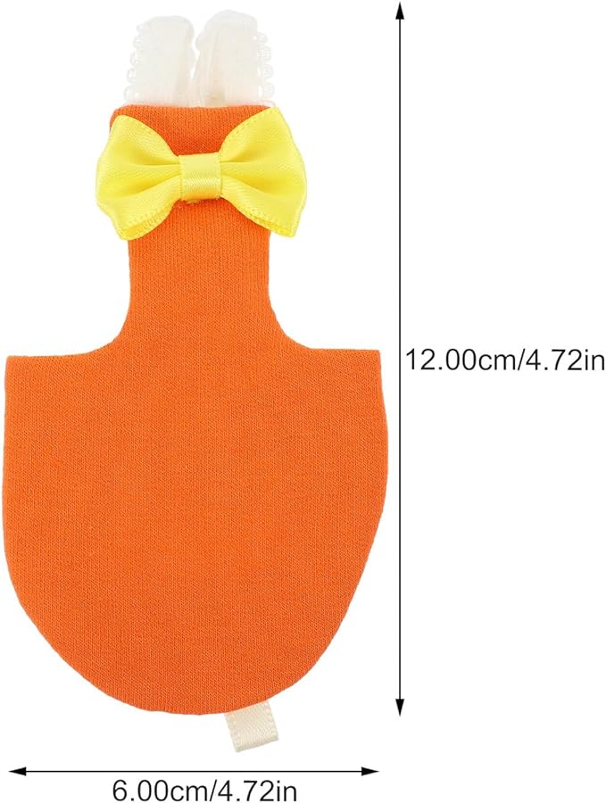 DOITOOL Parrot Flight Suit Diaper Bird Clothing Liner Orange Small Size Outdoor Conure Parakeet Diapers for Large Birds