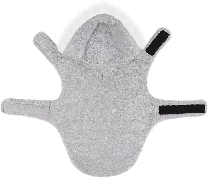 HDE Dog Puffer Jacket Fleece Lined Warm Dog Parka Winter Coat with Harness Hole 90s Colorblock - XXL