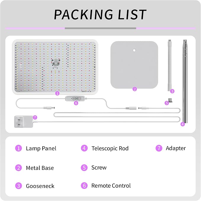 48W Grow Lights for Indoor Plants with Stand, Full Spectrum LED Plant Light for Indoor Plants,12-59 Inches Height Adjustable Growing Lamp with Auto On/Off Timer 4H/8H/12H, 4 Dimmable Brightness | 420 LEDs Full Spectrum Plants Growing Light, 12-60" Heig...