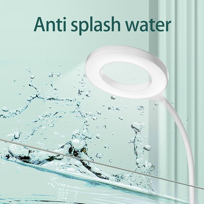 Clip On Aquarium Light with Timer,Aquarium Lights with 3 Color Light Switching for Under 10 Gal Fish Tank,USB Full Spectrum Aquarium Light with Adjust Brightness