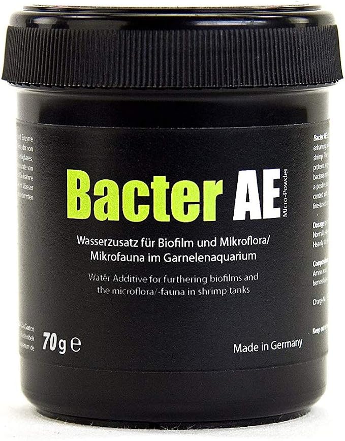 GlasGarten Bacter AE Shrimp (70g) | Nutrients for Live Freshwater Shrimp Food/Aquarium Water (Neocaridina, Amano, Red Cherry, Rili)