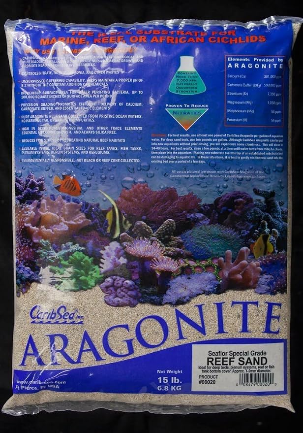 Caribsea Seaflor Special Grade Reef Sand, 15 lb.