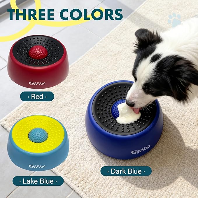Rolling Ball Dog Lick Bowl, Slow Feeder Dog Bowls, Non-Slip Design, Interactive Dog Licking Toy & Dog Enrichment Toys, Dog Lick Ball Bowl for Wet Food, Yogurt, Bone Broth, Nutrient Solution (Green)