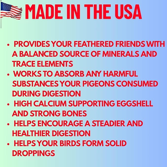 Limestone Grit Minerals, High Calcium Supplement, Designed to Promote Strong Bones, Better Digestion, and Overall Well-Being for Pigeons, Small Cage Birds, Duck and Chickens 3 Pounds Bag