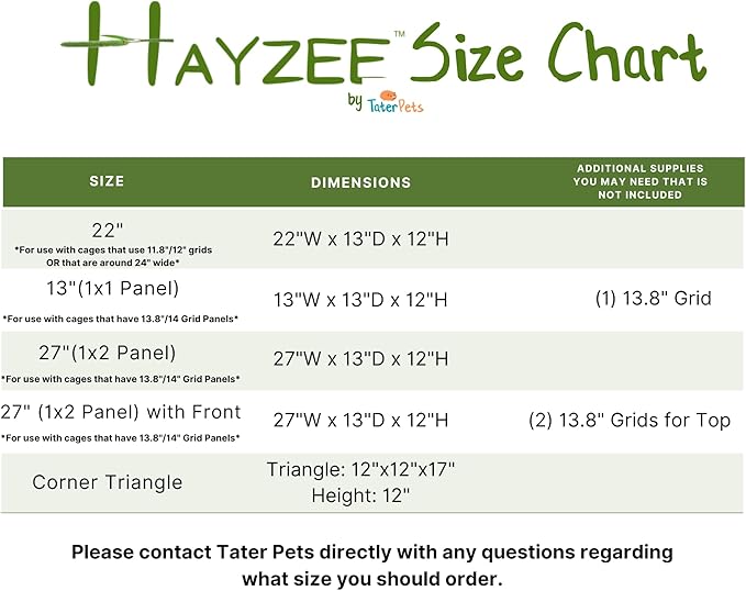 Hayzee Original Guinea Pig Hay Holder Feeder Litter Box Less Mess Encourages Natural Burrowing Instincts and Provides Ample Supply of Hay to Guinea Pigs and Rabbits (Black, Corner Triangle)