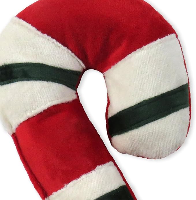 Pet Passion Multipack Stuffed Dog Toys Durable Cotton Canvas with Coconut Fill for All Pet Breeds, Candy Cane, One Size (Pack of 2)