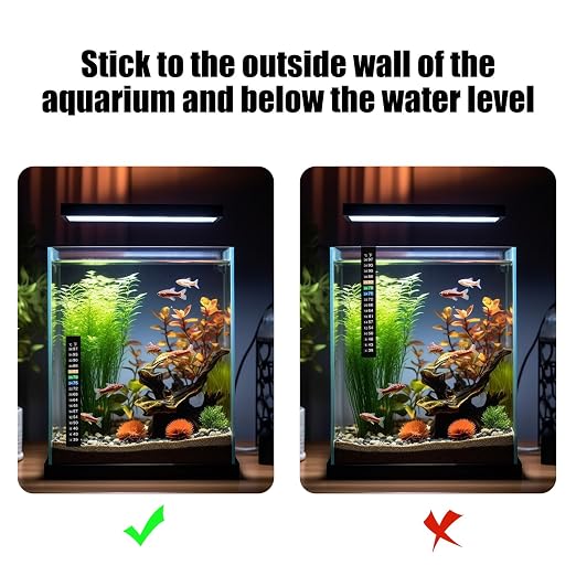 18 PCS Aquarium Thermometer Strips Stick on Fish Tank Temperature Gauge, Temperature Sensing Digital Stickers for Jars Fermentation Brewing, 39-97 °F & 54-108 °F & 63-93 °F