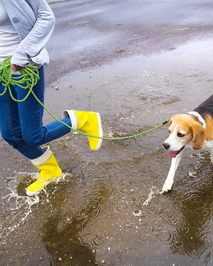 Long Rope Leash for Dog Training 16FT 30FT 50FT 100FT, Reflective Threads Check Cord Recall Training Agility Dog Lead for Large Medium Small Dogs, Dog Tie-out cable for Playing, Camping, or Backyard