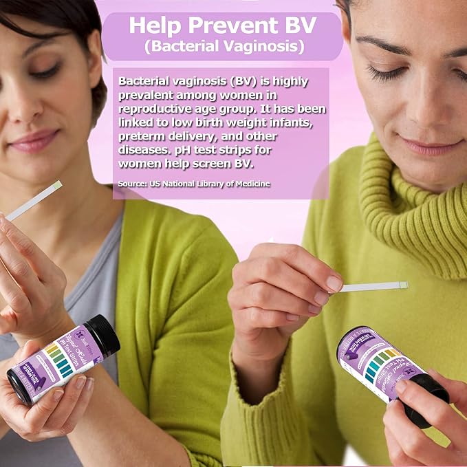 Just Fitter Vaginal pH Balance Test Strips. Personal Wellness Kit for Women. Supports Feminine Hygiene, Body Balance Awareness, and Everyday Confidence – 80 + 20 Strips