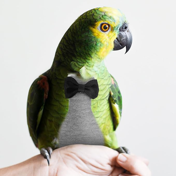 balacoo Washable Bird Diaper Lightweight Breathable Parrot Pants Reusable Flight Suit with Decorative Patterns for Parrots Cockatoos Lovebirds