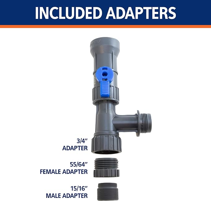 Aqueon Aquarium Fish Tank Water Changer with 25 Foot Hose | Fish tank siphon and gravel cleaner, attaches to faucet to drain dirty water, refill clean water, and vacuum debris