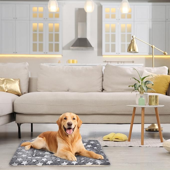 Dog Bed mat Pet mat Dog Box mat Machine Washable Grey (26x20x1.5in)