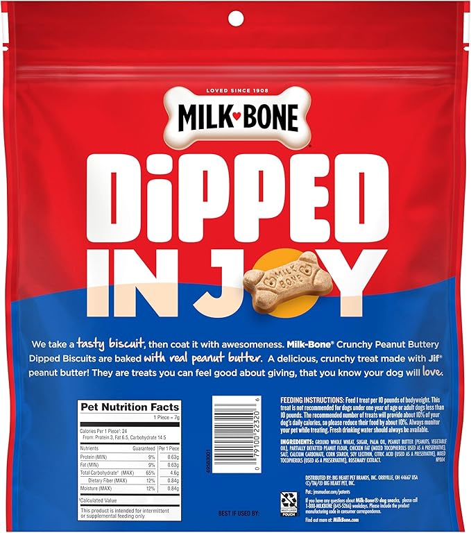 Milk-Bone Peanut Buttery Bites Soft Dog Treats with Real Peanut Butter & Bacon