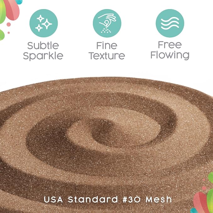 Latte Unity Sand, 1 LB (16 oz), Brown Colored Sand for Weddings, Vase Filler, Home Décor, Crafts, Terrariums, and More