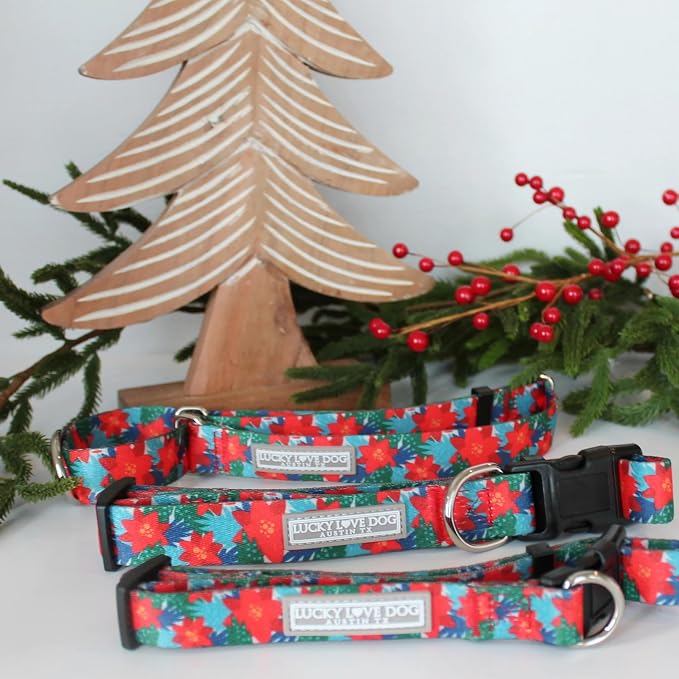 Lucky Love Dog - Adjustable Dog Collar with Easy Click Noel for Small Dogs, Durable, & Comfortable for Male & Female Dogs, Pet Collar for Puppies & Adult Dogs - Noel, Small