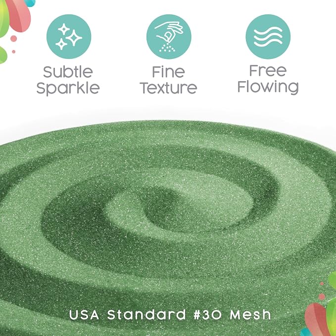 Emerald Green Unity Sand, 1 LB (16 oz), Colored Sand for Weddings, Vase Filler, Home Décor, Craft Sand, Aquarium Sand, and More