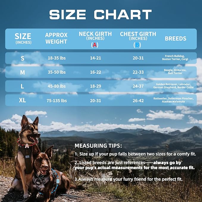 Auroth Tactical Dog Training Harness No Pulling Front Clip Leash Adhesion Reflective K9 Pet Working Vest Easy Control for Small Medium Large Dogs Blue Camo S