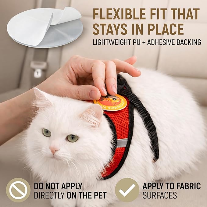 Granatan Calming Pop Patch for Cat Travel, Pheromone Diffuser for Cats, Reduces Anxiety and Stress-Related Behaviors, for Carrier, Vet Visits, Pet Travel Support, Long-Lasting, No Electricity Needed